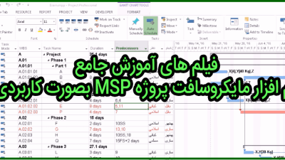 دانلود رایگان فیلم آموزش جامع نرم افزار مایکروسافت پروژه MSP بصورت کاربردی